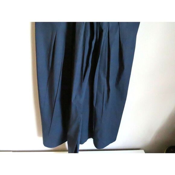 J Crew Blue Dress Women's Size 4 Navy Cotton Bow Dress - Picture 6 of 12